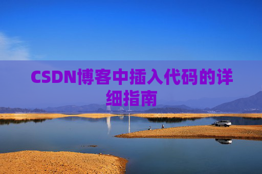 CSDN博客中插入代码的详细指南